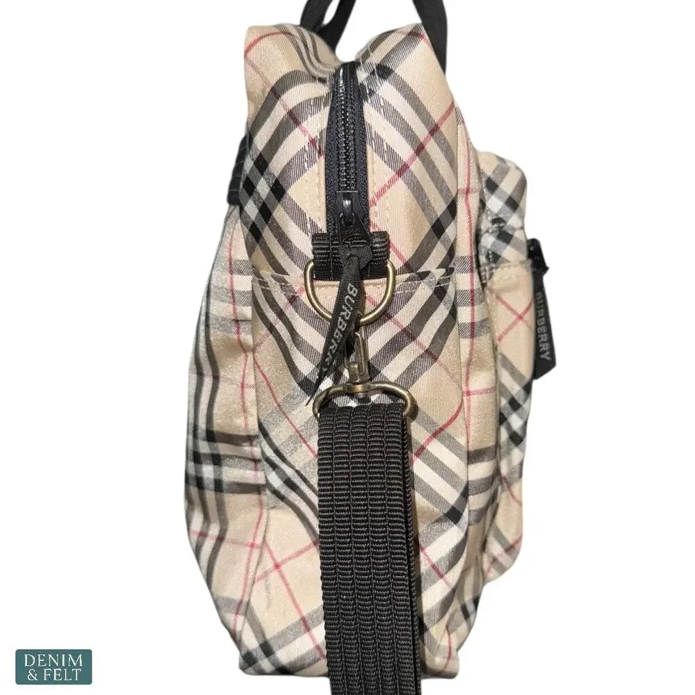 Burberry London Nova Check 3 Way Bag Tote Shoulder Backpack Unisex Travel Work